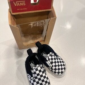 Vans Black and White Checkered Infant Shoes